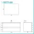 Mobile bagno sospeso 100 cm noce canaletto con cassetti soft-close Kleo