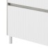 Mobile bagno a terra 80 cm bianco cannettato e grigio con cassetti Porto
