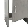 Lavatoio salvaspazio 42x34 cm in plastica grigia con vasca e scarico 