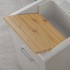 Asse di lavaggio per vasca in ceramica da 45 cm in legno di pino