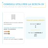 Termoarredo bagno scaldasalviette L 45x80 interasse 40 cm