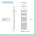 Scaldasalviette termoarredo bianco L 55x170 interasse 50 cm