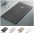 Piatto doccia 70x120 cm antracite effetto pietra in resina riducibile Karen