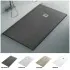 Piatto doccia 70x120 cm antracite effetto pietra in resina riducibile Karen