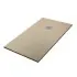 Piatto doccia 80x100 cm tortora effetto pietra in resina riducibile Karen