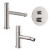 Set miscelatori satinati lavabo bidet e doccia con deviatore a 2 vie Gemini