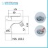 Miscelatore lavabo e bidet cromati con scarico click clack incluso Zoe