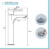 Miscelatore lavabo alto e bidet cromo con scarico click clack Zoe