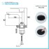 Set miscelatori lavabo bidet e doccia Flat nero opaco con piletta