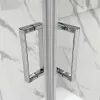 Box doccia angolare 90x90 cm doppio scorrevole vetro trasparente Tay