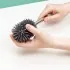 Portascopino da appoggio grigio e grigio scuro con setole in silicone 