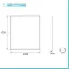 Specchio bagno 66x86 cm cornice bianca e installazione reversibile