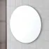Specchio bagno tondo 50 cm a filo lucido con installazione a parete