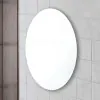 Specchio bagno ovale 45x65 cm a filo con installazione reversibile