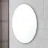 Specchio bagno ovale 45x65 cm a filo con installazione reversibile