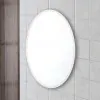 Specchio bagno ovale 45x65 cm reversibile con bisellatura 2,5 cm