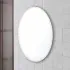 Specchio bagno ovale 45x65 cm reversibile con bisellatura 2,5 cm
