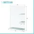 Specchio bagno 60x80 cm a filo lucido con mensole in vetro satinato