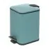 Pattumiera bagno 3lt in acciaio turchese pastello con secchio estraibile
