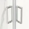 Box doccia angolare 80x80 cm Geo doppio scorrevole in cristallo trasparente