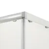 Box doccia angolare 80x80 cm Geo doppio scorrevole in cristallo trasparente