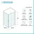 Box doccia angolare 70x70 cm Icon doppio scorrevole con vetro trasparente