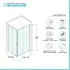 Box doccia angolare 80x120 cm Icon doppio scorrevole con vetro trasparente