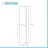 Colonna bagno sospesa 30x150 cm azzurro polvere Minori/Maiori