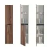 Colonna bagno sospesa alta noce canaletto Minori/Maiori 30x150 cm