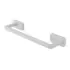 Portasciugamani a muro 35 cm in acciaio inox bianco con doppio fissaggio 