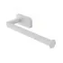 Porta salviette a muro 25 cm in acciaio inox bianco con doppio fissaggio 