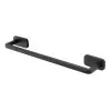 Portasciugamani a muro 45 cm in acciaio inox nero con doppio fissaggio 