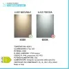 Specchio ovale LED 62x110 illuminazione perimetrale e installazione reversibile