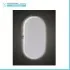 Specchio ovale LED 62x110 illuminazione perimetrale e installazione reversibile
