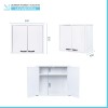 Pensile sospeso 60x34 cm in PVC con ripiano e fissaggi inclusi Kandy