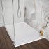Piatto doccia 70x100 bianco pietra in resina riducibile con canalina Argo