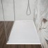 Piatto doccia 80x130 bianco pietra in resina riducibile con canalina Argo