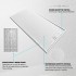 Piatto doccia 80x130 bianco pietra in resina riducibile con canalina Argo