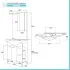 Mobile bagno a terra 85 cm grigio con pensile su specchio LED Desya