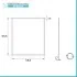 Specchio bagno 56x66 cm cornice bianca e installazione reversibile