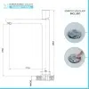 Miscelatore lavabo alto in ottone con manopola e piletta click clack Lotus