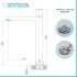 Miscelatore lavabo alto in ottone con manopola e piletta click clack Lotus