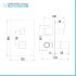 Set doccia da incasso con soffione 30x20 cm e kit doccia completo Lotus