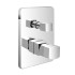 Set doccia da incasso con soffione 30x20 cm e kit doccia completo Lotus