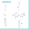Set doccia da incasso con soffione 30 cm e kit doccia completo Lotus
