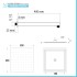Set doccia da incasso con soffione 20 cm e kit doccia completo Lotus