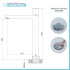 Set di rubinetti lavabo alto e bidet con manopola e scarico incluso Lotus