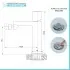 Set di rubinetti lavabo e bidet con manopola e scarico incluso Lotus