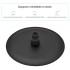 Set doccia con braccio 40 cm e soffione 25 cm in inox nero opaco