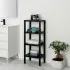 Scaffale bagno 4 ripiani bianco effetto legno in kit montaggio Buzz